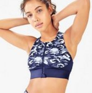 Fabletics Ella High-impact Zip Front Sports Bra L